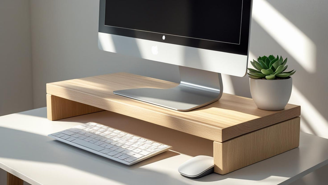 Why a Desk Shelf Riser Is the Secret to a Tidy Workspace