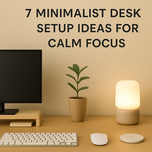 7 Minimalist Desk Setup Ideas for Calm Focus
