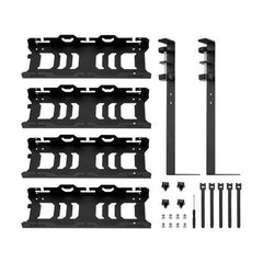 2 Layers Cable Management Under Desk Cord Basket Tray Shelf Extendable