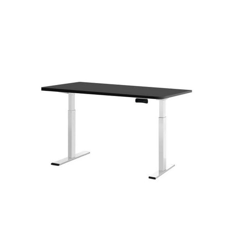 Standing Desk Electric Adjustable Sit Stand Desks White Black 140Cm