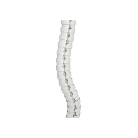 Umbilical Cable Management Floor To Desk 780Mm White
