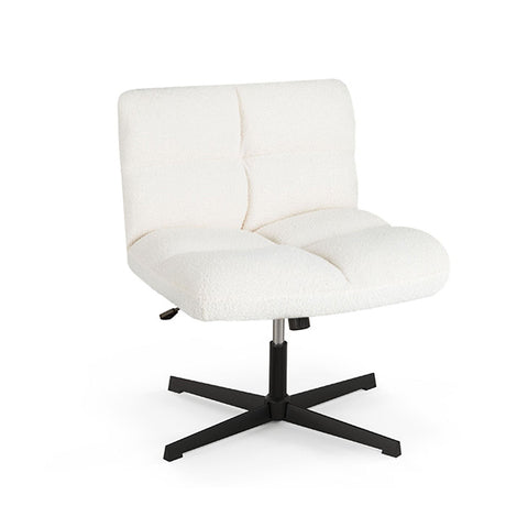 Cross Legged Office Chair With Adjustable Height For Homeoffice