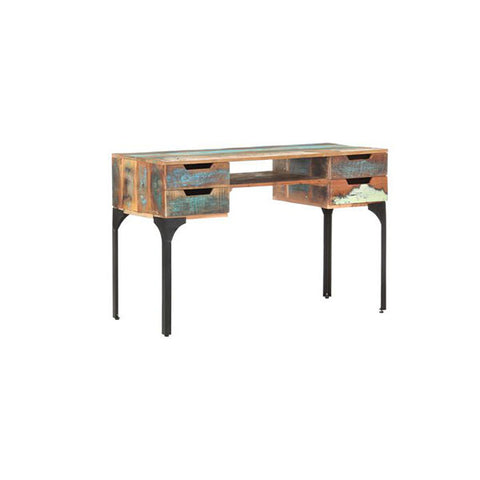 Desk 118 X 48 X 75 Cm Solid Reclaimed Wood