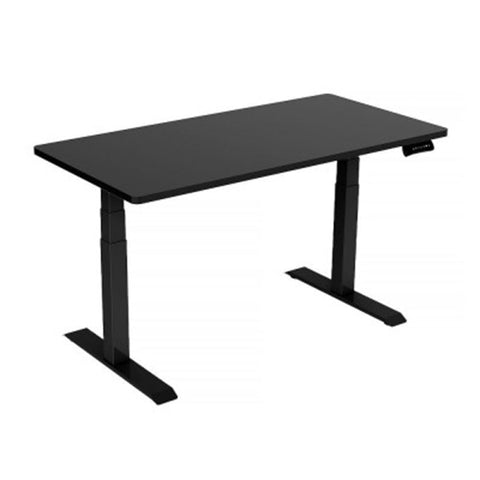 160Cm Standing Desk Adjustable Sit Stand Black Dual Motors Frame