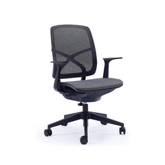 Ergonomic Office Desk Chair Coolmesh Fabric Adjustable Recline Black