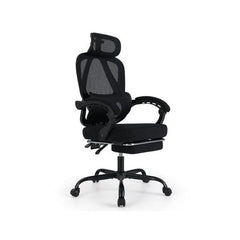 Ergonomic Office Chair High Back Mesh With Retractable Footrest