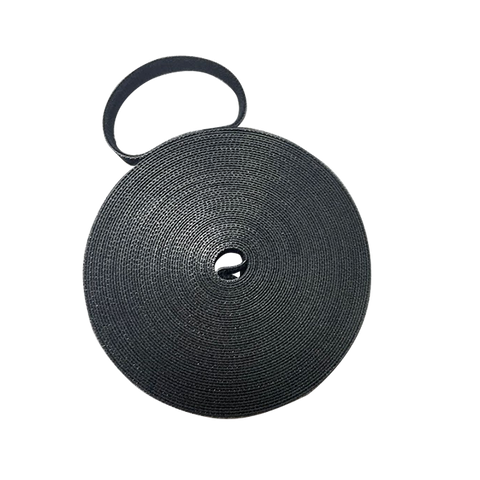 Hook And Loop Tape Cable Tie 30M Roll X 15Mm Wide Black