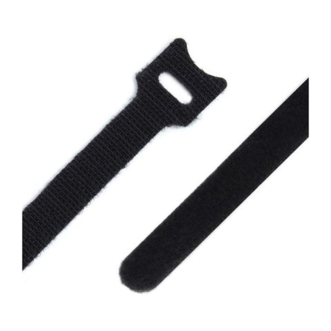 Ty It Hook And Loop Cable Tie 240Mm X 12Mm Black Bag Of 10