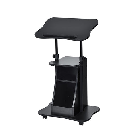 Height Adjustable Mobile Laptop Desk With Wheels