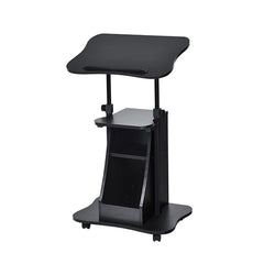 Height Adjustable Mobile Laptop Desk With Wheels