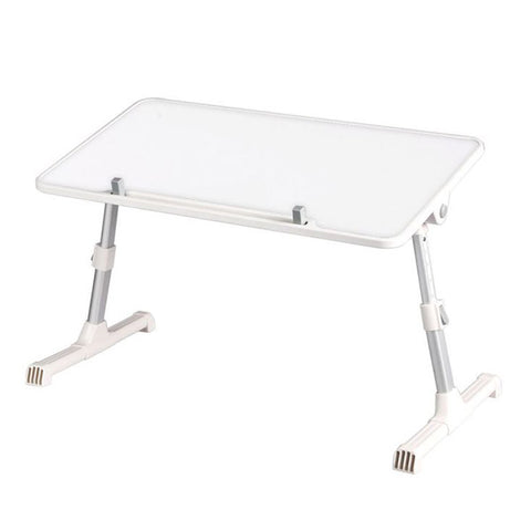 Laptop Desk Computer Stand Table Foldable Tray Adjustable Bed White