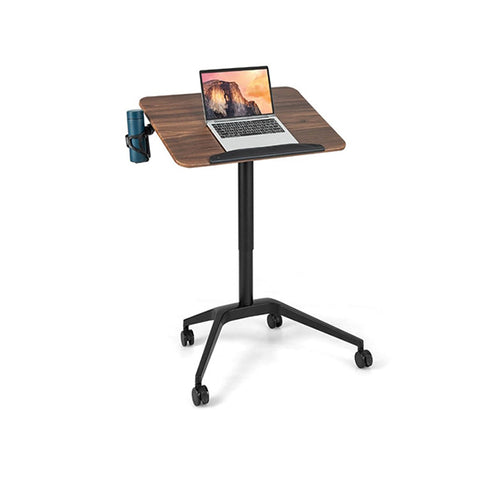 Mobile Height Adjustable Standing Desk With Anti Fall Baffle For Home