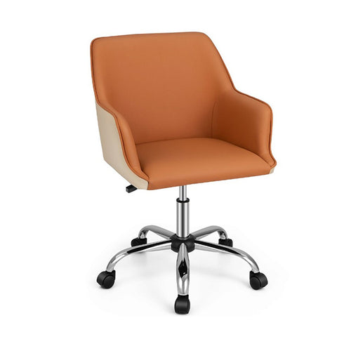 Pu Swivel Home Office Chair With Adjustable Height Ergonomic Design