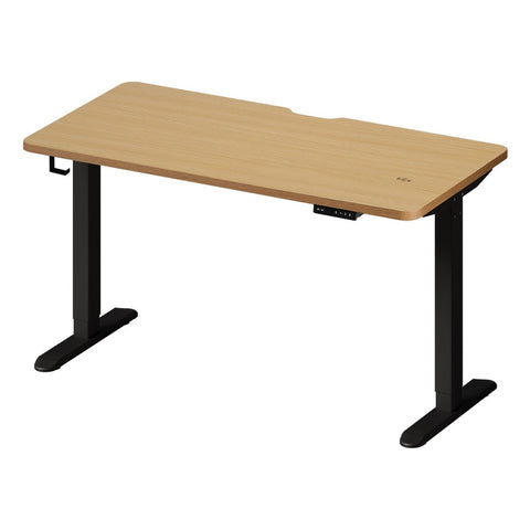 Standing Desk Wireless Charging Single Motor 140CM Black&Oak