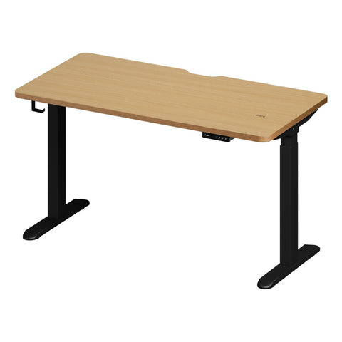Standing Desk Wireless Charging Dual Motor 140CM Black&Oak