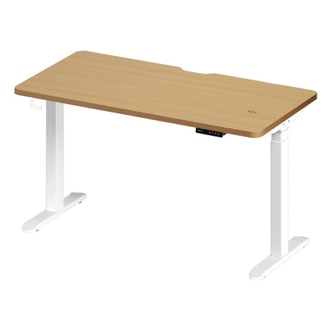 Standing Desk Wireless Charging Dual Motor 140CM White&Oak