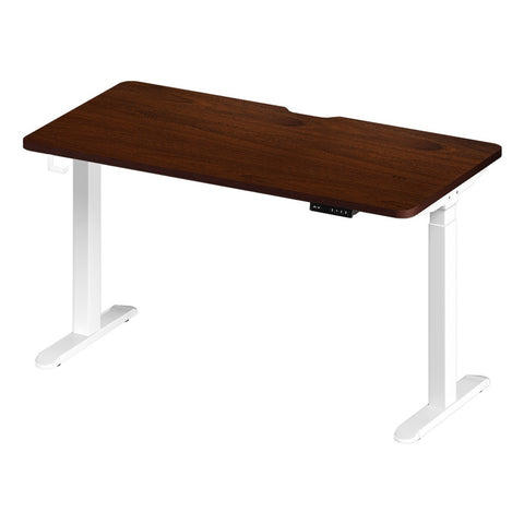 Standing Desk Wireless Charging Dual Motor 140CM White&Walnut