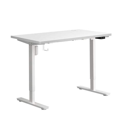 Electric Standing Desk Single Motor White&Walnut 120cm