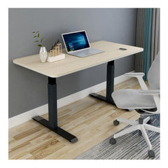 160Cm Standing Desk Height Adjustable Sit Stand Black Single Motor