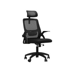 Office Chair with Mesh Headrest Backrest Black