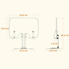 360-degree Rotating Desktop Bookshelf with Tablet Stand