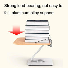 360-degree Rotating Desktop Bookshelf with Tablet Stand