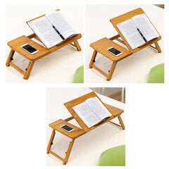 Adjustable Folding Laptop Desk for Dorm or Study - Compact Design