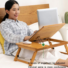 Adjustable Folding Laptop Desk for Dorm or Study - Compact Design