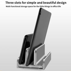 Multifunctional Aluminum Storage Stand for Laptop Tablet and Phone