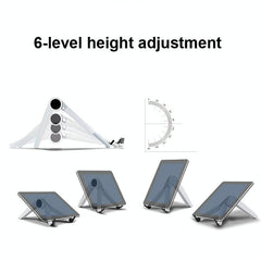 Portable Laptop and Tablet Stand - Foldable - Black