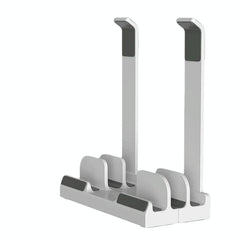 Versatile Laptop Stand with Storage and Cooling - Desktop Heightening Rack - Black