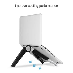 Triangle Cooling Bracket for Tablets Laptops and Desktops - Black