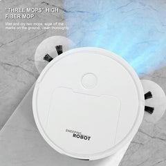 Intelligent 3-in-1 Mini Sweeping Robot Vacuum - Black