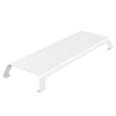 White Monitor Riser Bracket - Space-saving