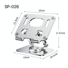 Universal Tablet Stand - 360 Degree Rotating Foldable - Gray
