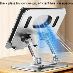 Universal Tablet Stand - 360 Degree Rotating Foldable - Gray