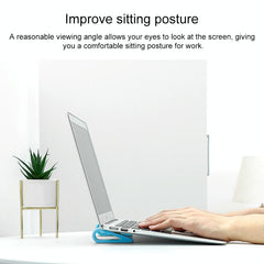Adjustable Notebook Stand for Improved Cooling and Comfort - Black