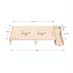 Wood Monitor Stand with Keyboard Storage - Tbd049404601C