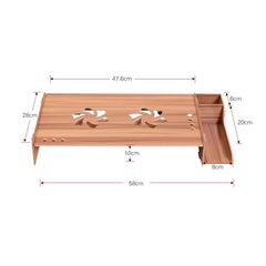 Wood Monitor Stand with Keyboard Storage - Tbd049404601C
