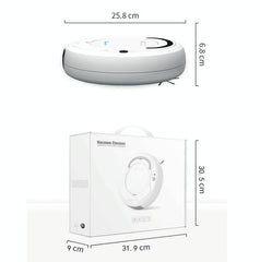 Smart 3-in-1 Robot Vacuum with Wet / Dry Mopping - Rechargeable & Auto Cleaning - Black - Gray