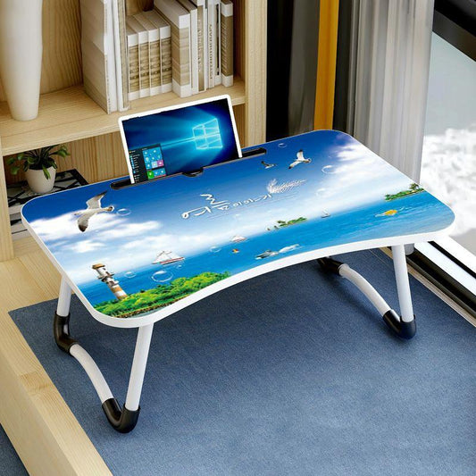 Adjustable Folding Laptop Desk with Non-slip W-shaped Legs - Portable and Compact - Hcb5116E