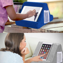 Versatile Laptop Rest Cushion with Cooling Pad - Grey