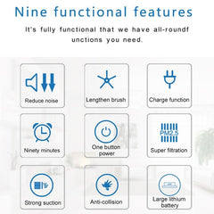 Smart Household Vacuum Cleaner - 1800pa Suction - Ca0380H