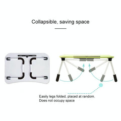 Portable Laptop Desk Stand - Foldable & Non-slip - Sky Blue