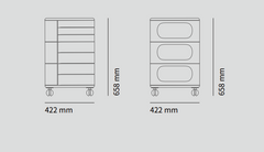UFOU Fitin Helix Modular Storage Cabinet Unit (7 Revolving Doors)