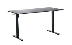 140 x 70cm Electric Standing Desk Height Adjustable Motorised Electric Sit Stand in Black