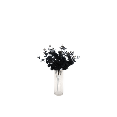Faux Nordic Black Eucalyptus Leaf Stem
