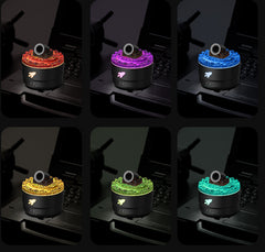 Black Creative Cannon-Shaped Aromatherapy Diffuser with Colorful LED Lights, 280ml Ultrasonic Humidifier, Dual Mist Modes, Desktop Small Air Freshener