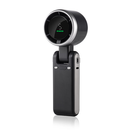Black Portable Handheld Mini Fan - USB Rechargeable Desktop Fan for Outdoor and Indoor Use