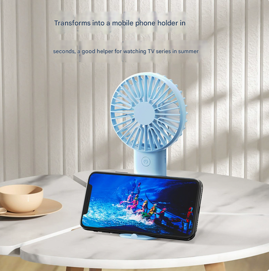 2 PCS Pink Portable USB Fan - 3 Speed Settings - Perfect for Office, Desk & Travel
